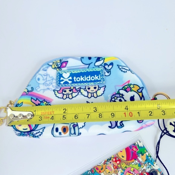 Tokidoki Half Moon Shaped Zip Coin Purse Multicolored NWT - Picture 8 of 8